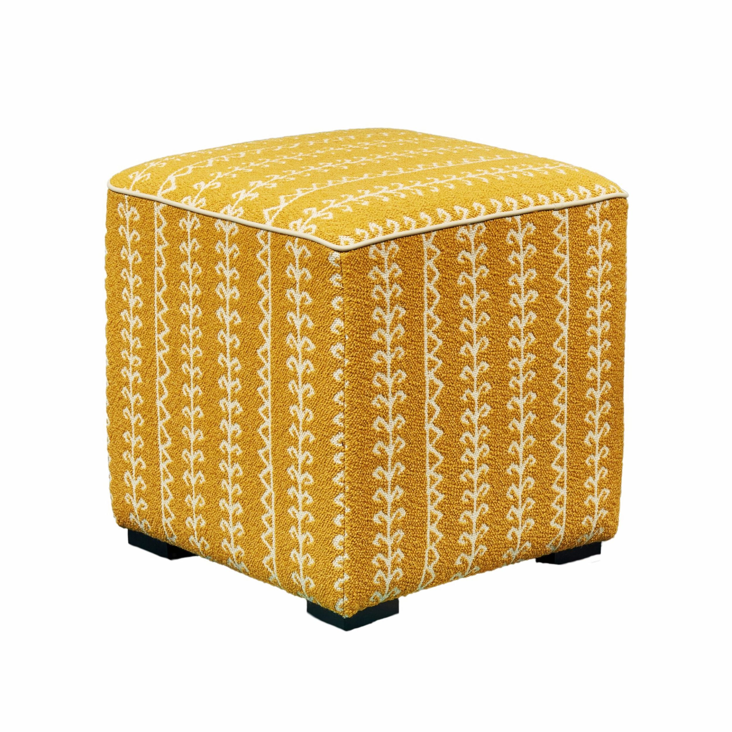 Cube Stool - Little Weed Lemon