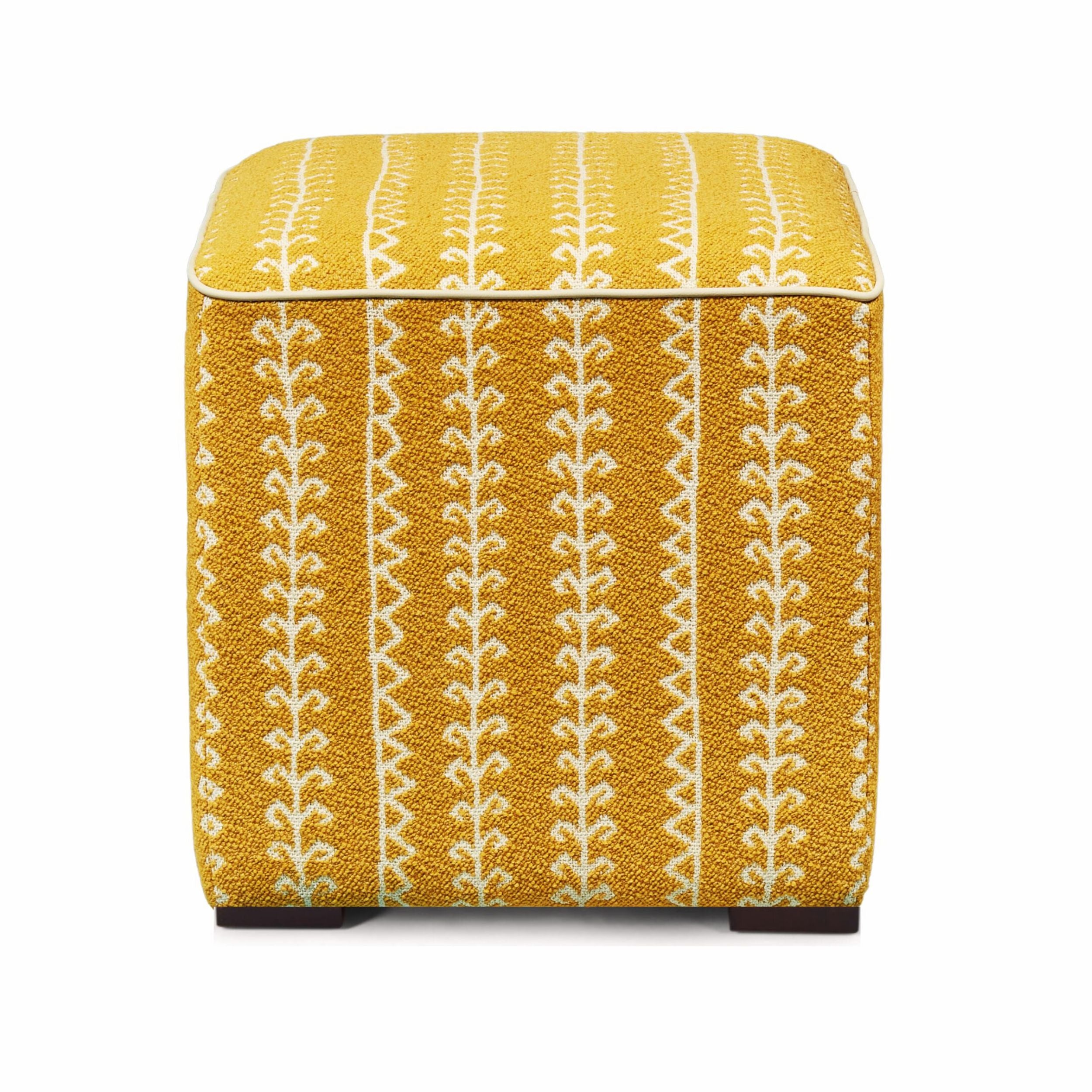 Cube Stool - Little Weed Lemon
