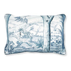 Tall Trees Delft Blue Rectangular Cushion