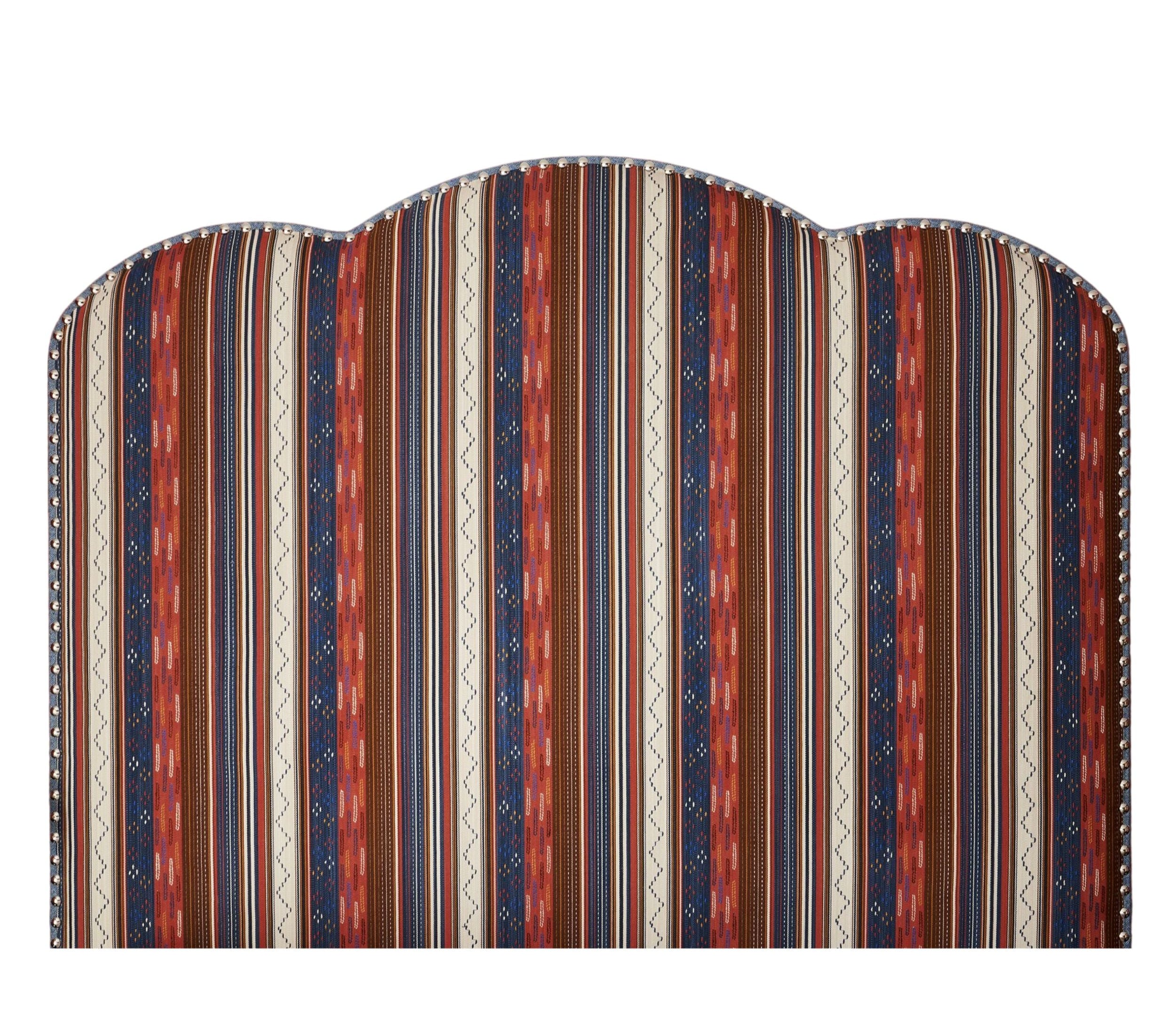 Ruby Headboard - Runaway Coral/Indigo