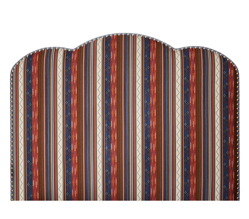 Ruby Headboard - Runaway Coral/Indigo
