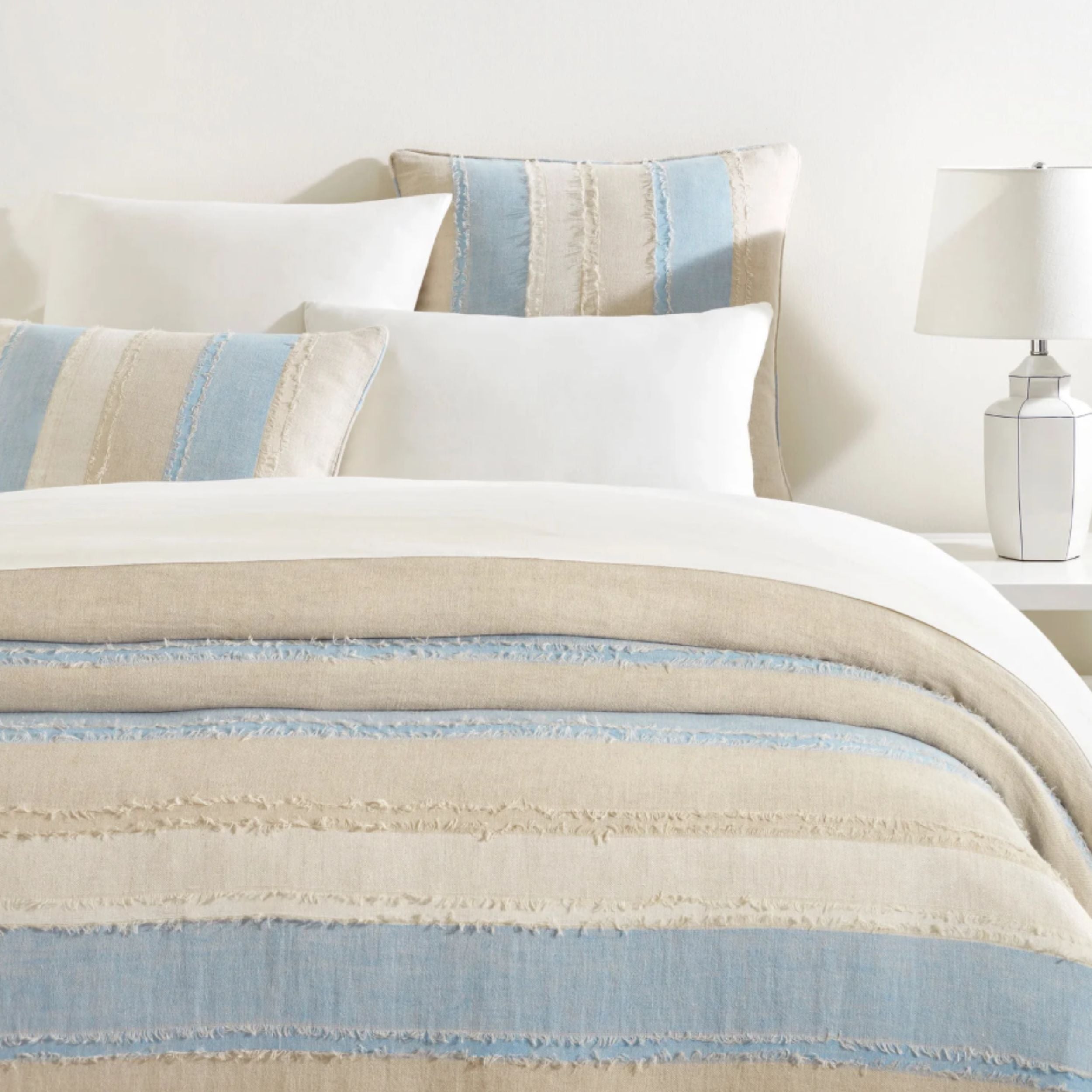 Moon Hills Linen Lapis Duvet Cover