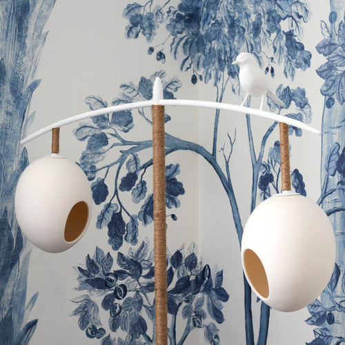 White Sunny Robin Floor Lamp