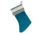 Woven Ribbon on Wool Stocking