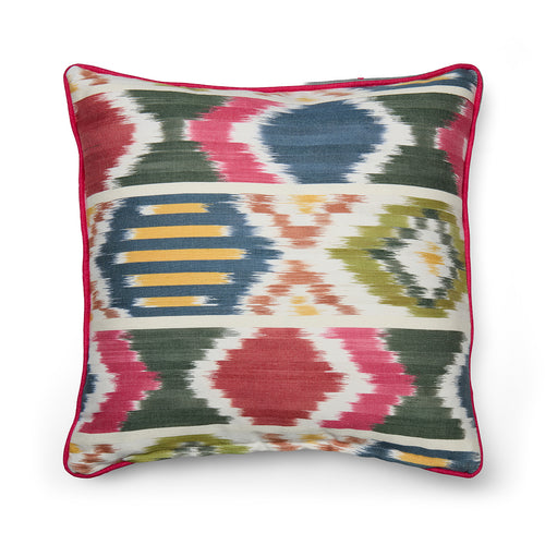 Yin Ikat Cushion - Red