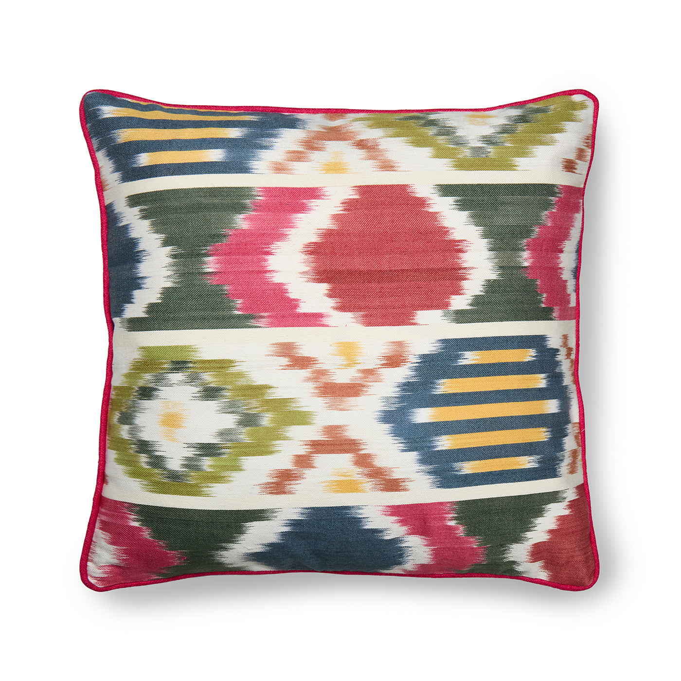 Yin Ikat Cushion - Red