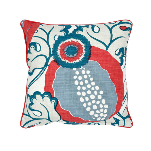 Carnival Blue & Red Cushion