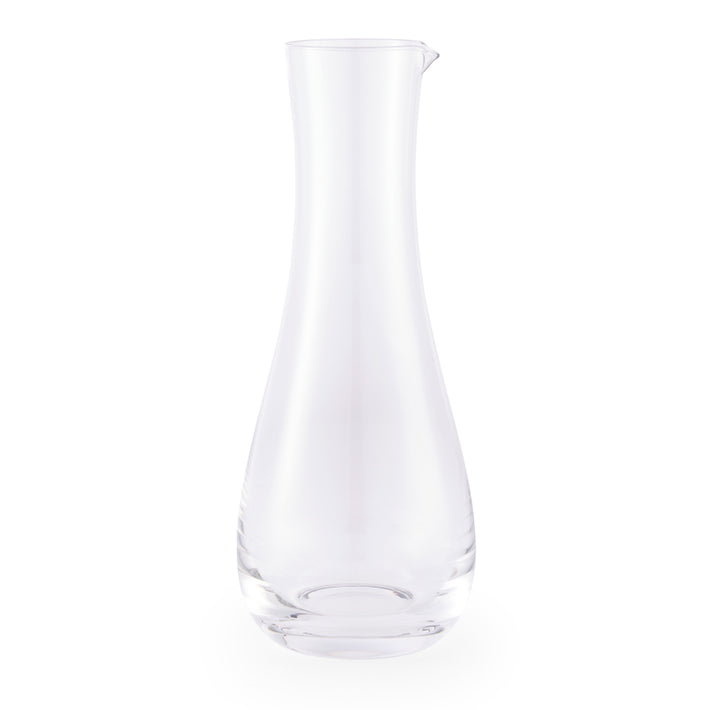 The Flow Carafe has an elegant neck, curved bowl, and gentle dip, for the perfect pour, and is ideal for water or juice at your dining table Size : 1200 ml./ fl.oz h:28cm x w:11.5cm x depth:11.5cm