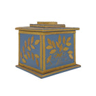 Blue Flower Square  Decorative Box