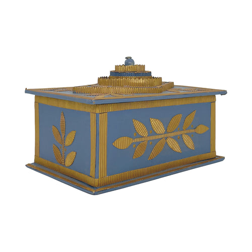 Blue Flower Rectangular  Decorative Box