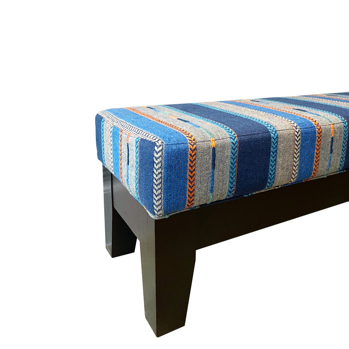 Ella End of Bed Stool - Bunty Blue