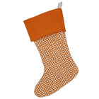 Orange Geometric Stocking