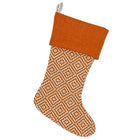 Orange Geometric Stocking