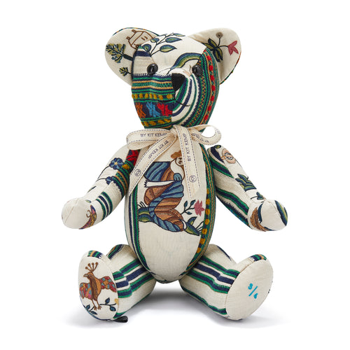 Large Willow Bear Patchwork Animal- Christmas Flower (Special Edition)