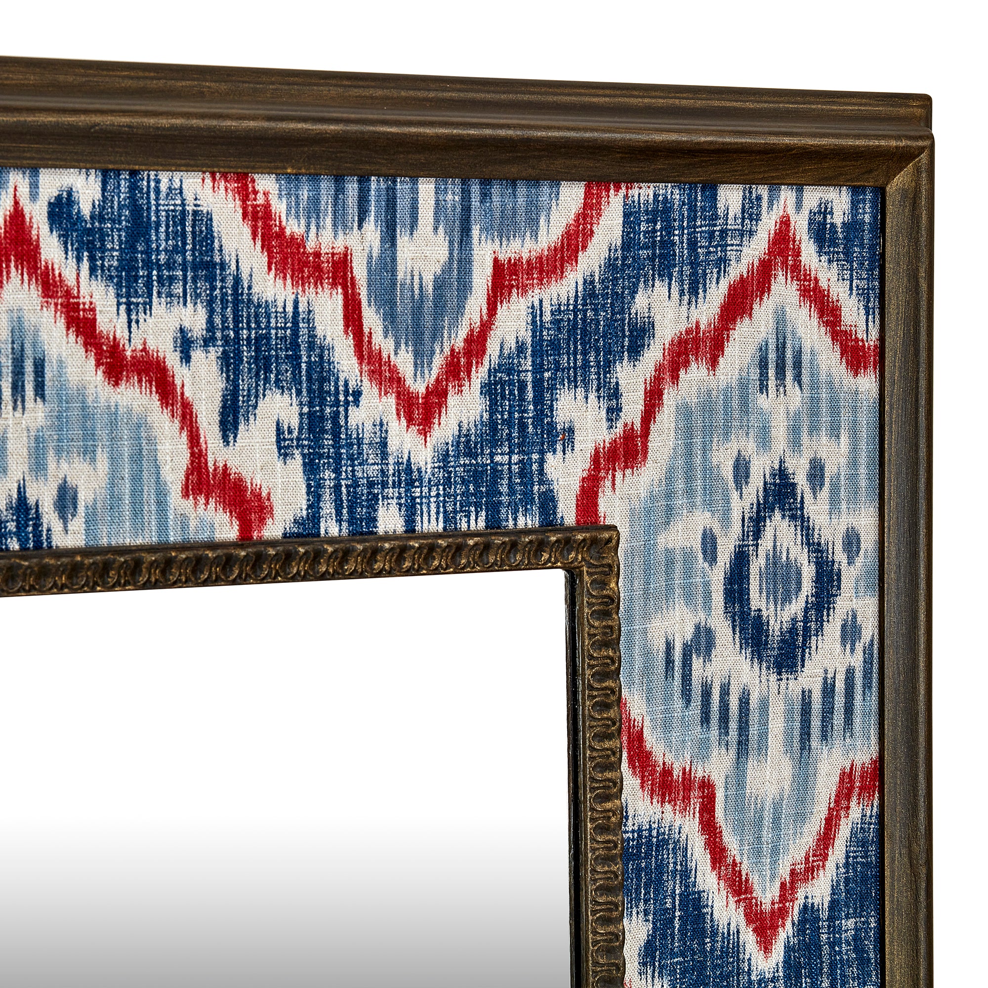Saphia Blue Fabric Mirror