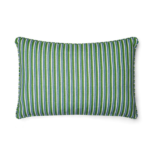 Tea Trail Green Rectangular Cushion