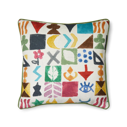 Potato Print Jewel Cushion