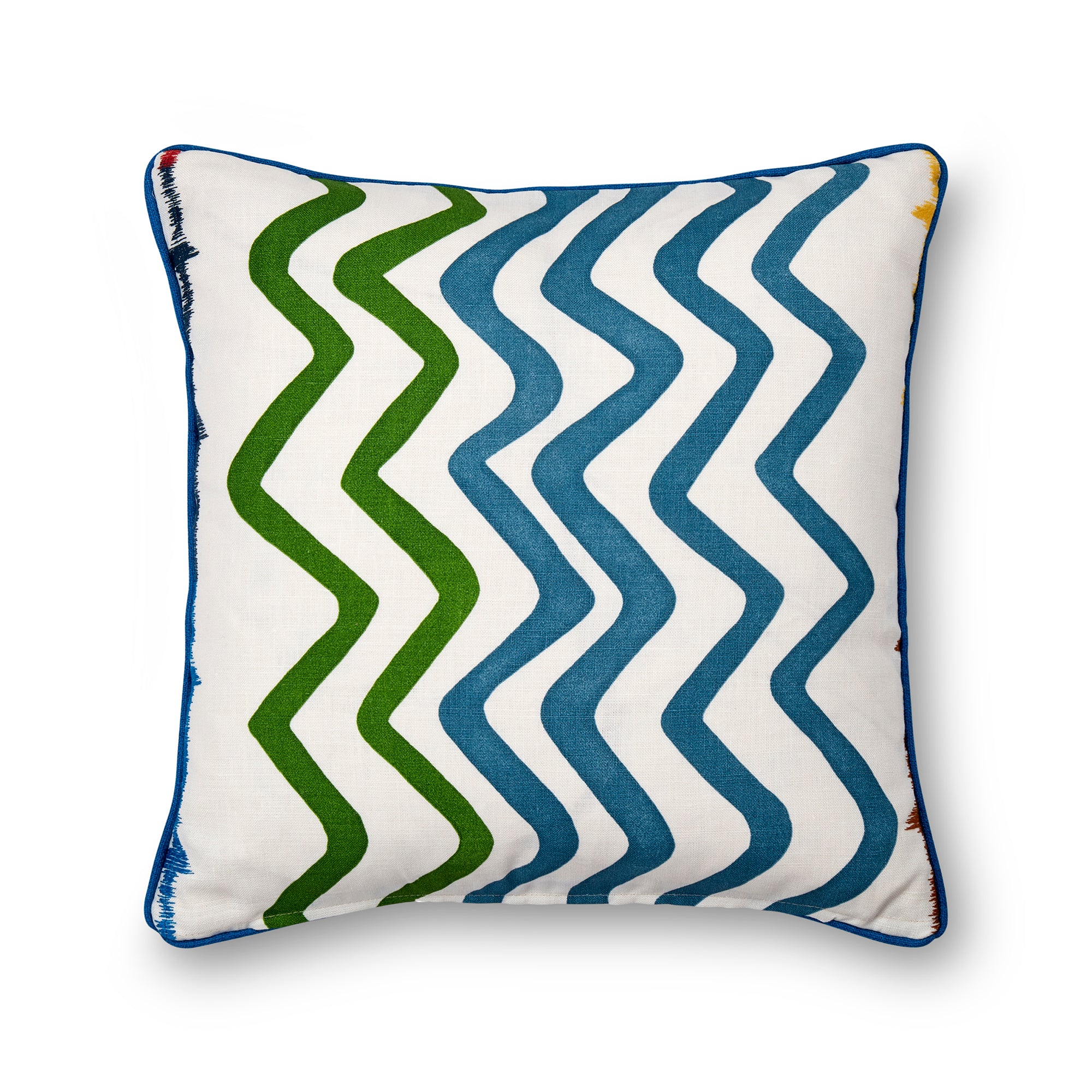 Rick Rack Green Cushion