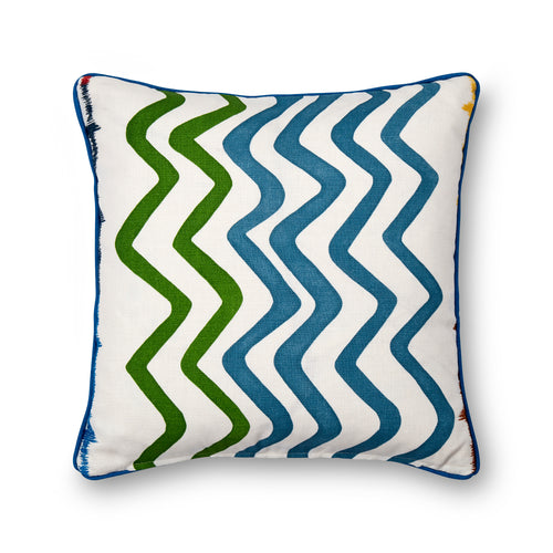 Rick Rack Green Cushion