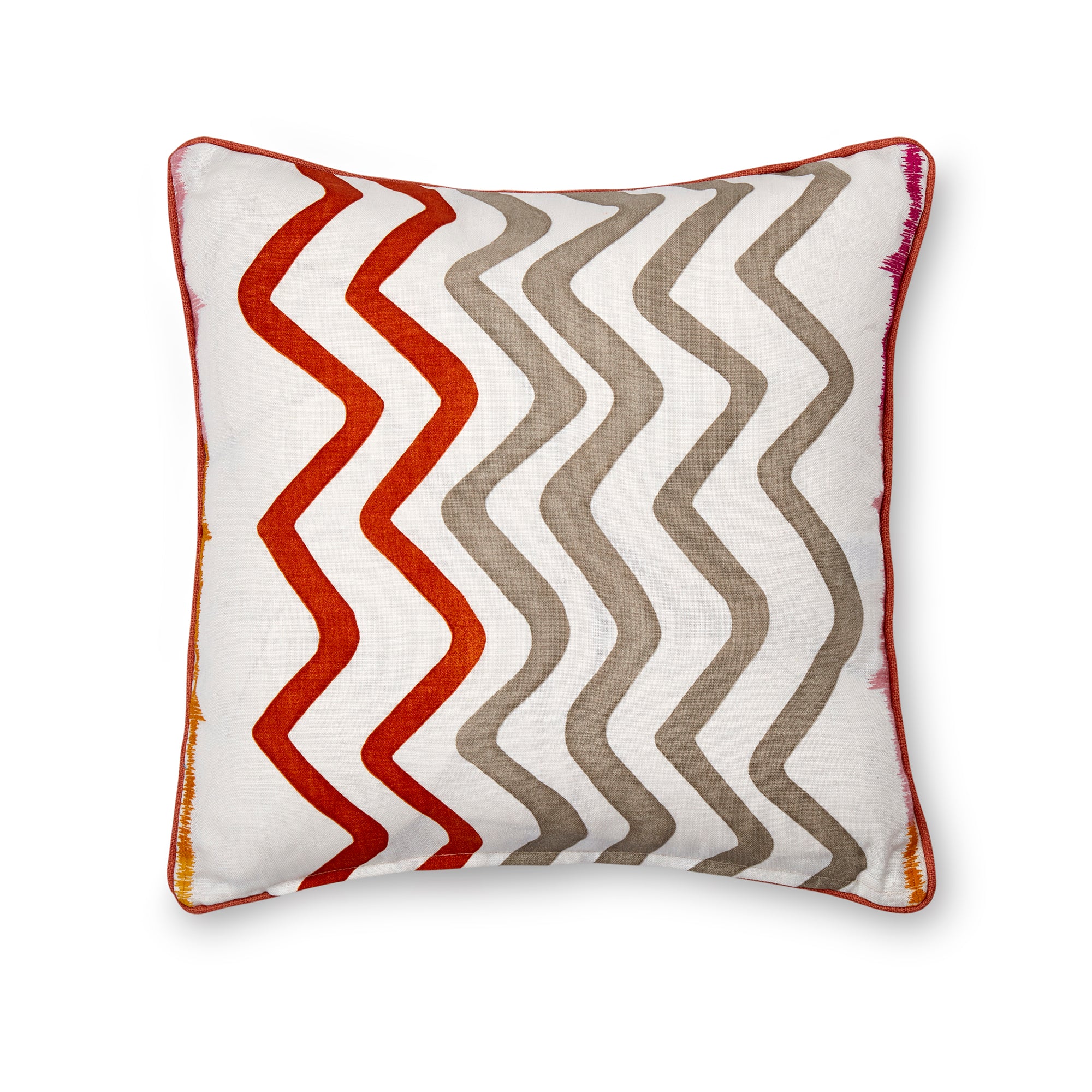 Rick Rack Orange Cushion