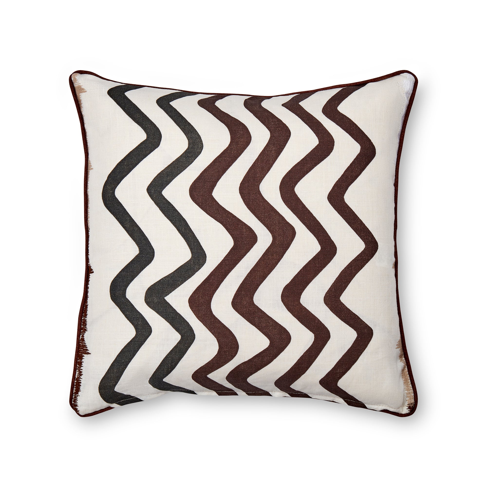 Rick Rack Chocolate Cushion