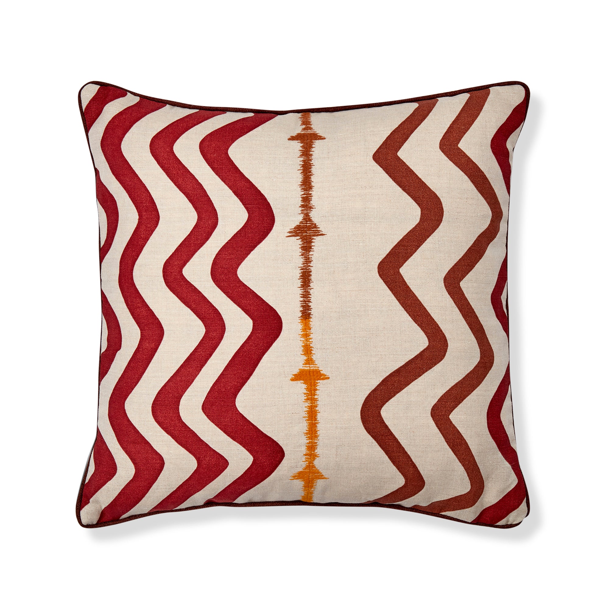 Rick Rack Terracotta Cushion