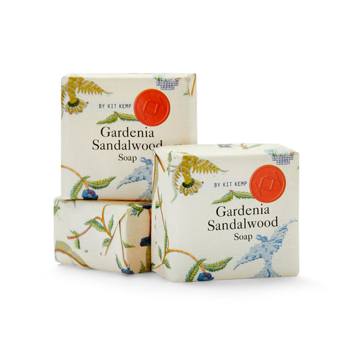 Mini Soap Gardenia Sandalwood Set of 3