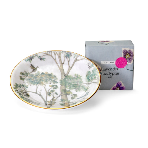 Soap Dish Set Lavender Eucalyptus