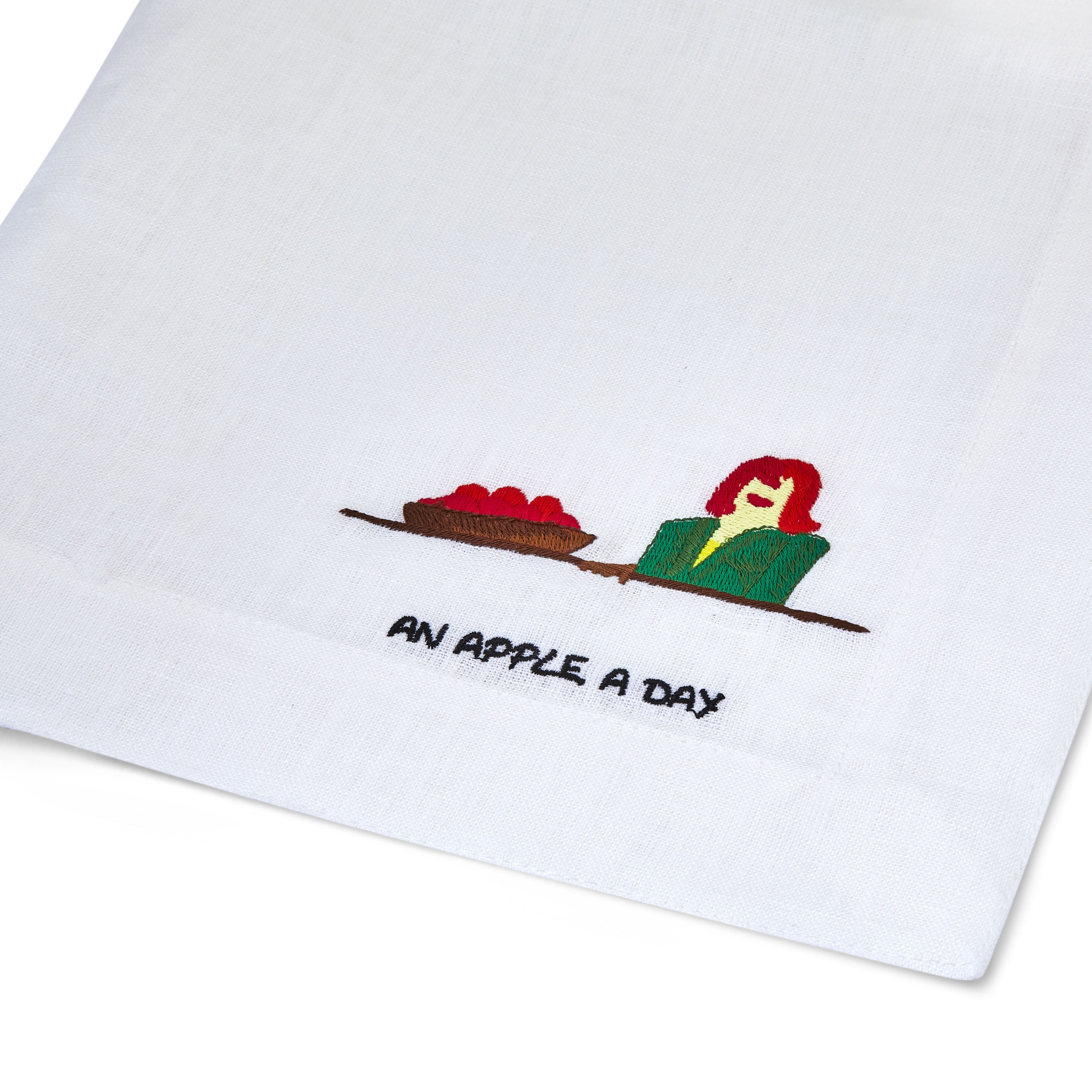 Doodles Linen Napkin - Individual