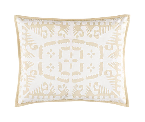 Knight Wood Cutwork Natural Pillowcase