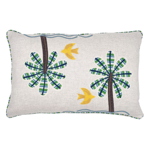 Dove & Palm  Cushion