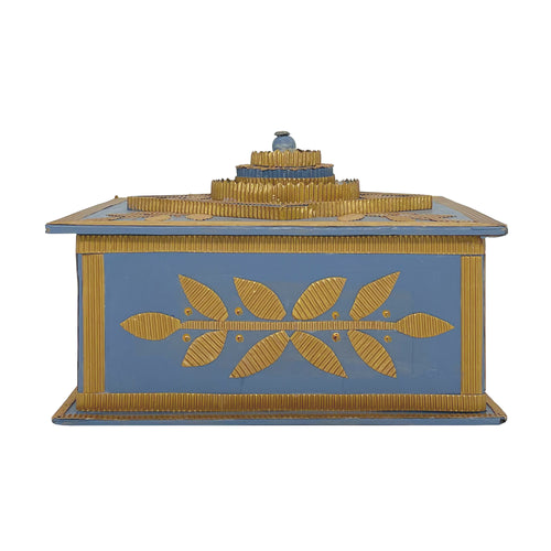 Blue Flower Rectangular  Decorative Box