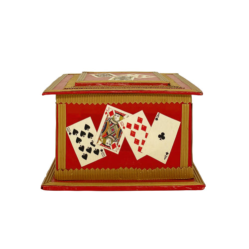 Playing Cards Red Decorative Box