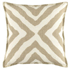 Kit Kemp's Imply Cushion, from her New Forest Collection with Annie Selke, makes a bold statement with its natural linen diagonal striped pattern on a white linen background, with colour-matched blanket stitch edges. This two sided cushion looks wonderful both inside and outside. 