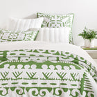 Knight Wood Cutwork Olive Bedspread