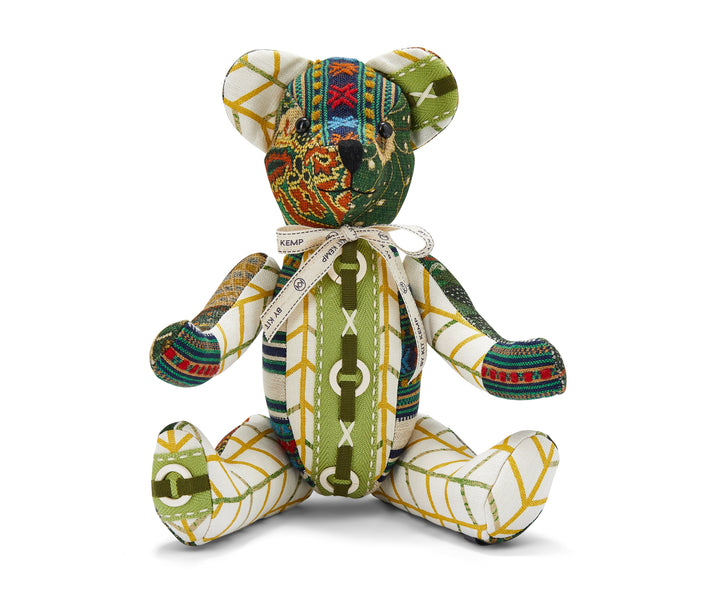 Large Willow Bear Patchwork Animal- Small Way Ribbon (Special Edition)