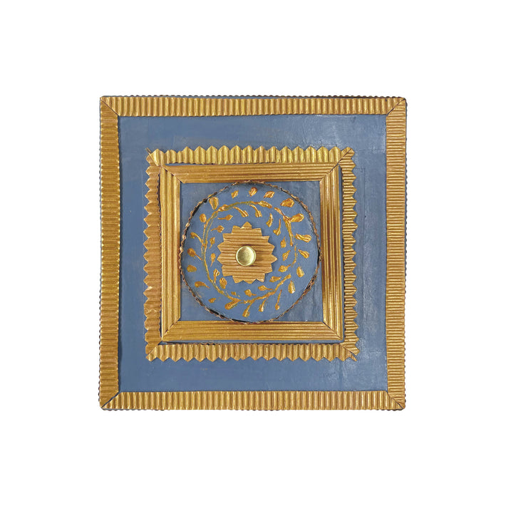 Blue Flower Square  Decorative Box