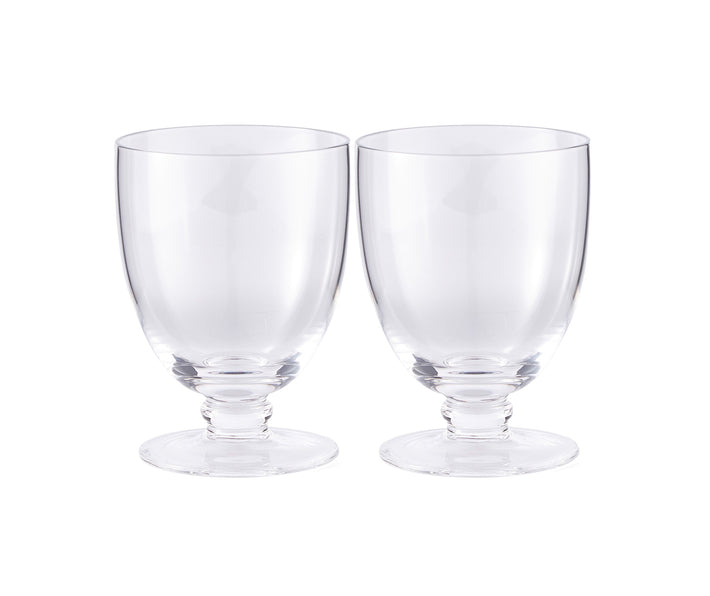 These Flow low ball glasses have elegant curved curved bowls, and short stemmed feet, ideal to hold in your palm, should you not wish to melt the ice of your favourite drink!, Sold in boxed sets of 2,