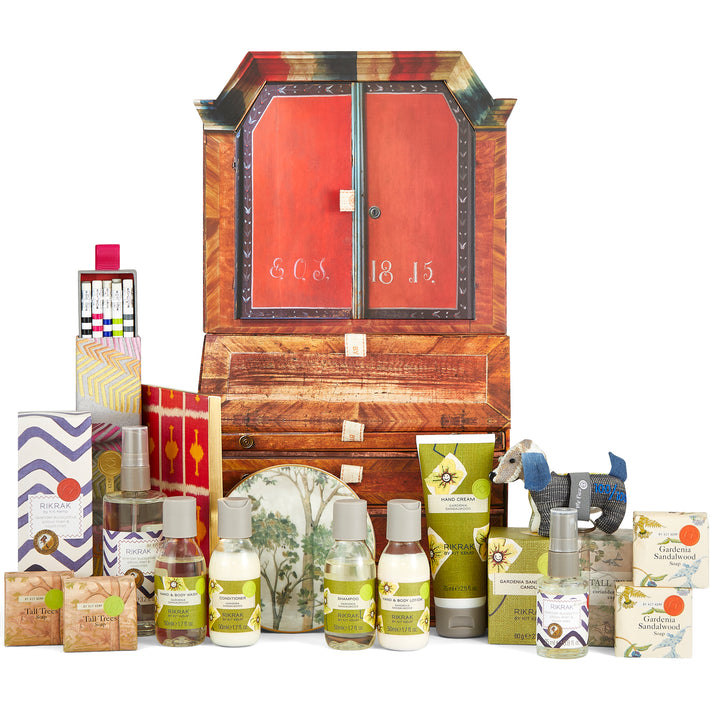 Front facing Bureau gift set, displaying all products included in front of bureau gift set