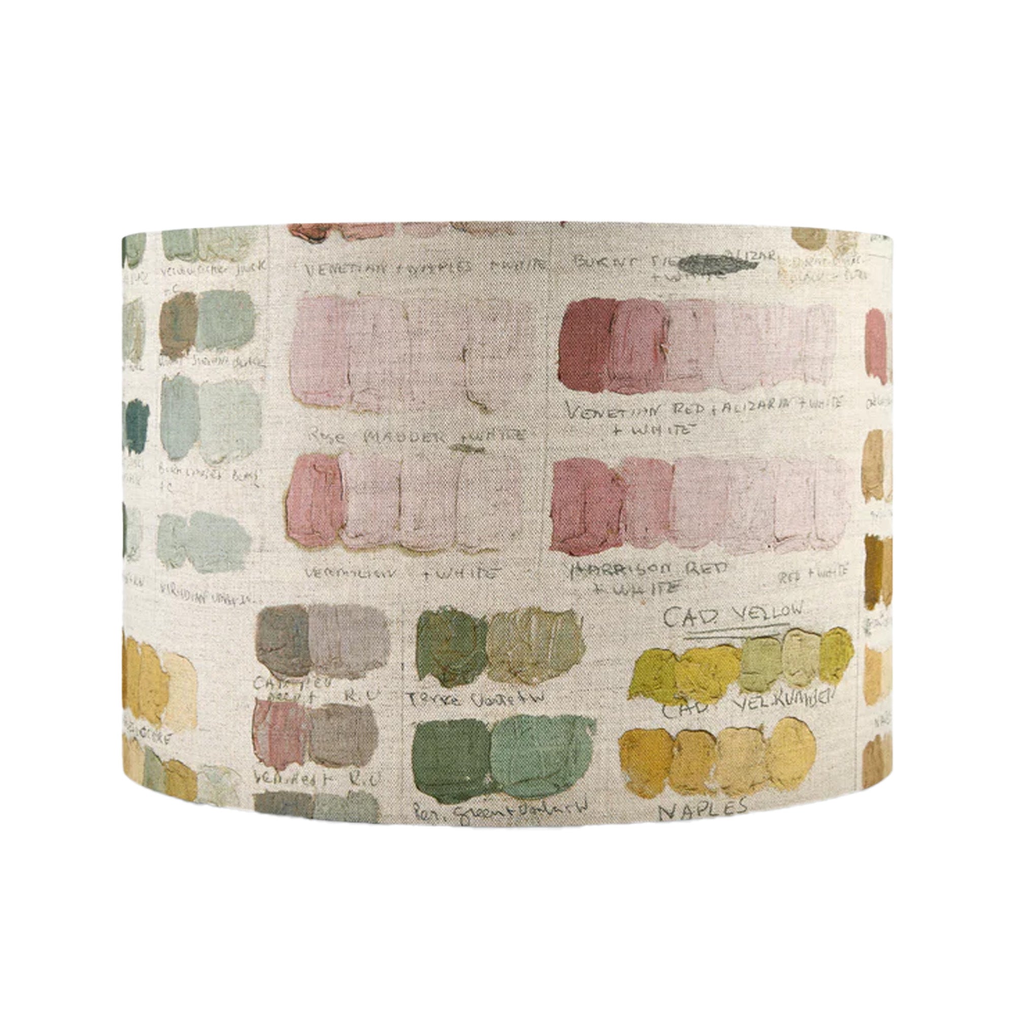 Mixed Tones Natural Oval Lampshade