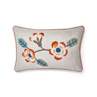 Flower Power Orange Rectangular Cushion