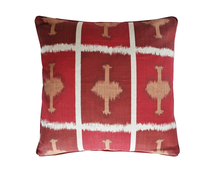 Shop Kit Kemp cushion in Ozone Ruby fabric by Christopher Farr