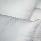 Cotton white pillow with piped edging