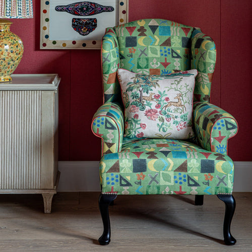 Kit's Wing Chair - Potato Print