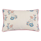 Shop Kit Kemp cushion in Andrew Martin's Psycho Sprig Tropical blue fabric and pink contrast fabric