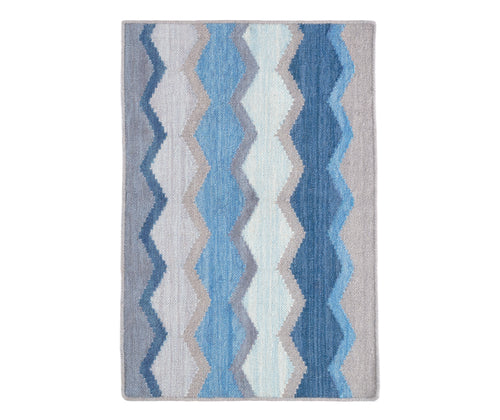 Safety Net blue rug from Capsule collection