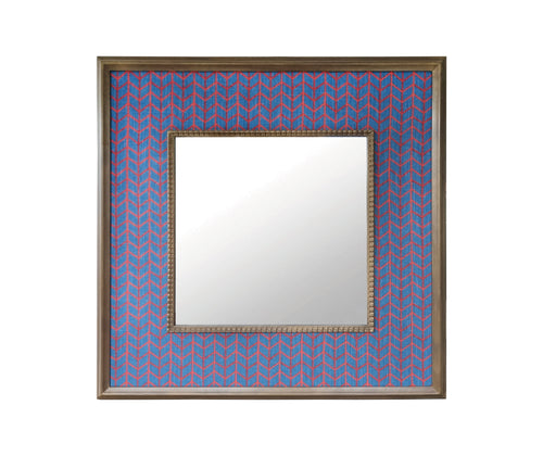 Small Way Berry fabric mirror